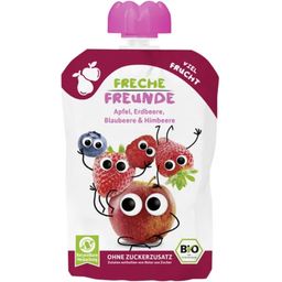 Organic Squeeze Pouch - Apple, Strawberry, Blueberry & Raspberry Puree - 100 g