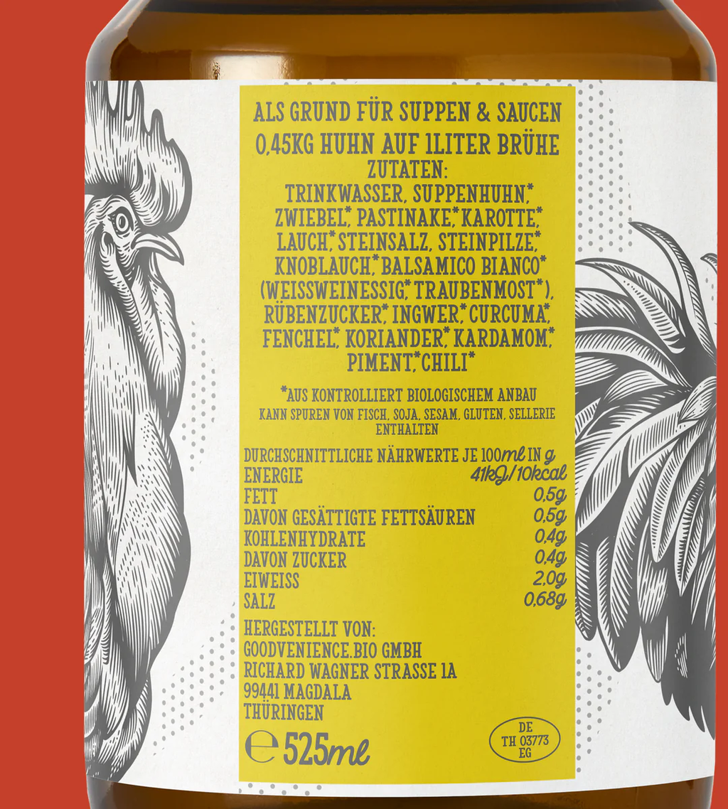 Bio vývar z kuřecích kostí z volného chovu - 525 ml