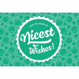 Piccantino Kartka z życzeniami "Nicest Wishes"