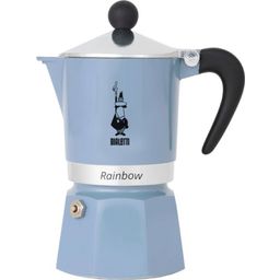 Bialetti Moka - Rainbow Primavera, 3 Tazas - azul