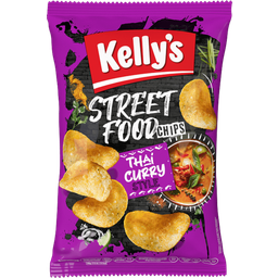 Kelly's Street Food Chips Thai Curry Style - 100 g