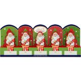 Mini Father Christmas with perforation 5 pcs.