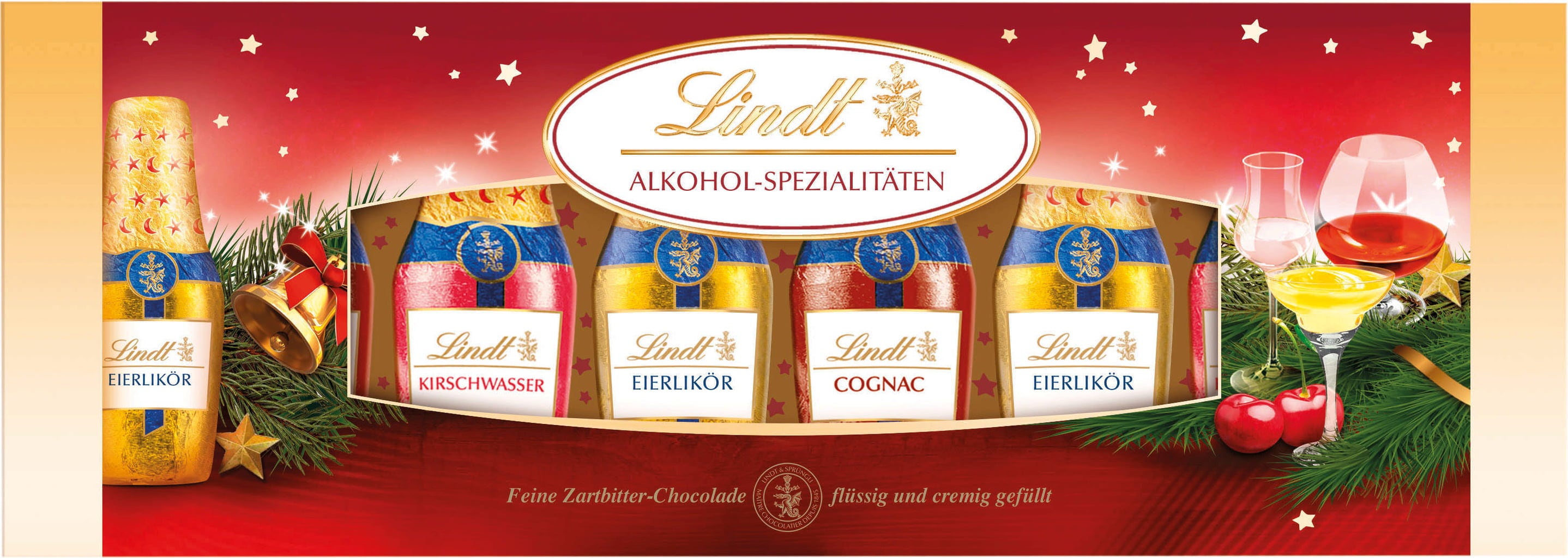 Alcohol Specialities in Chocolate Bottles
