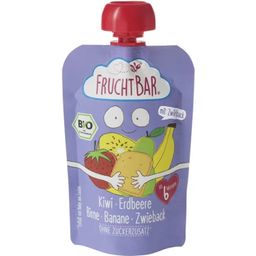 Organic Snack Pouch - Kiwi, Strawberry, Pear, Banana, Rusk