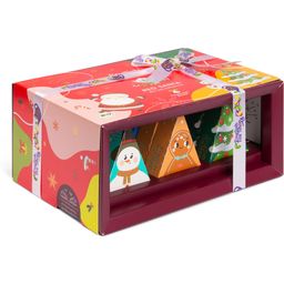 Coffret Cadeau Bio avec Noeud - Red Santa