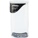 Pebbly Storage Container with Glass Lid, Square - 1400 ml