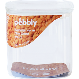 Pebbly Vorratsdose mit Glasdeckel quadratisch - 800 ml