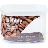 Pebbly Čtvercová nádoba se skleněným víkem