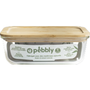 Rectangular Food Storage Container, Glass/Bamboo - 1800 ml