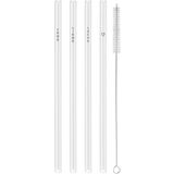 Eulenschnitt Drinking Straws - Black 20 cm, Set of 4