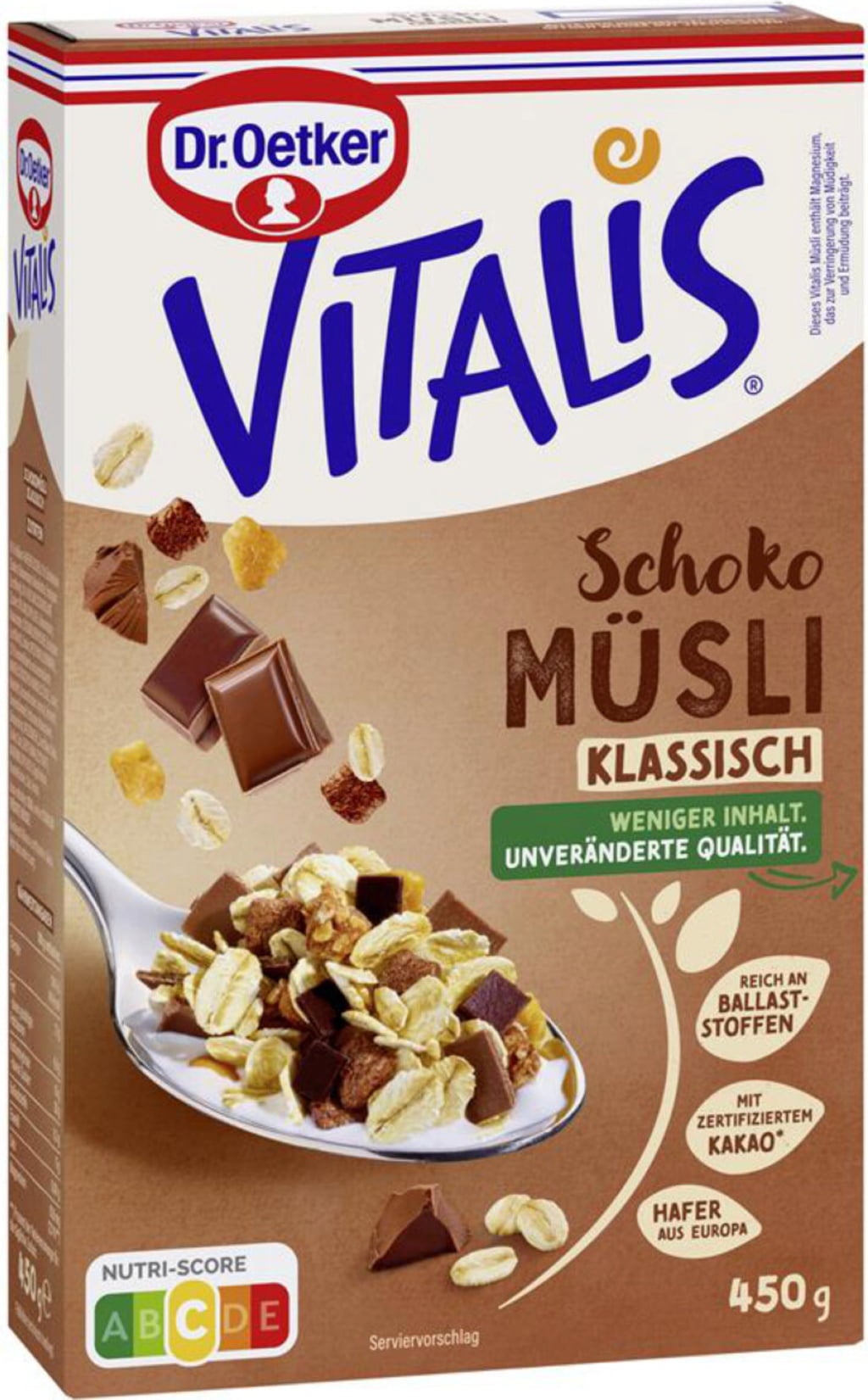 Dr Oetker Vitalis Chocolate Muesli Classic 450 G Piccantino Online 