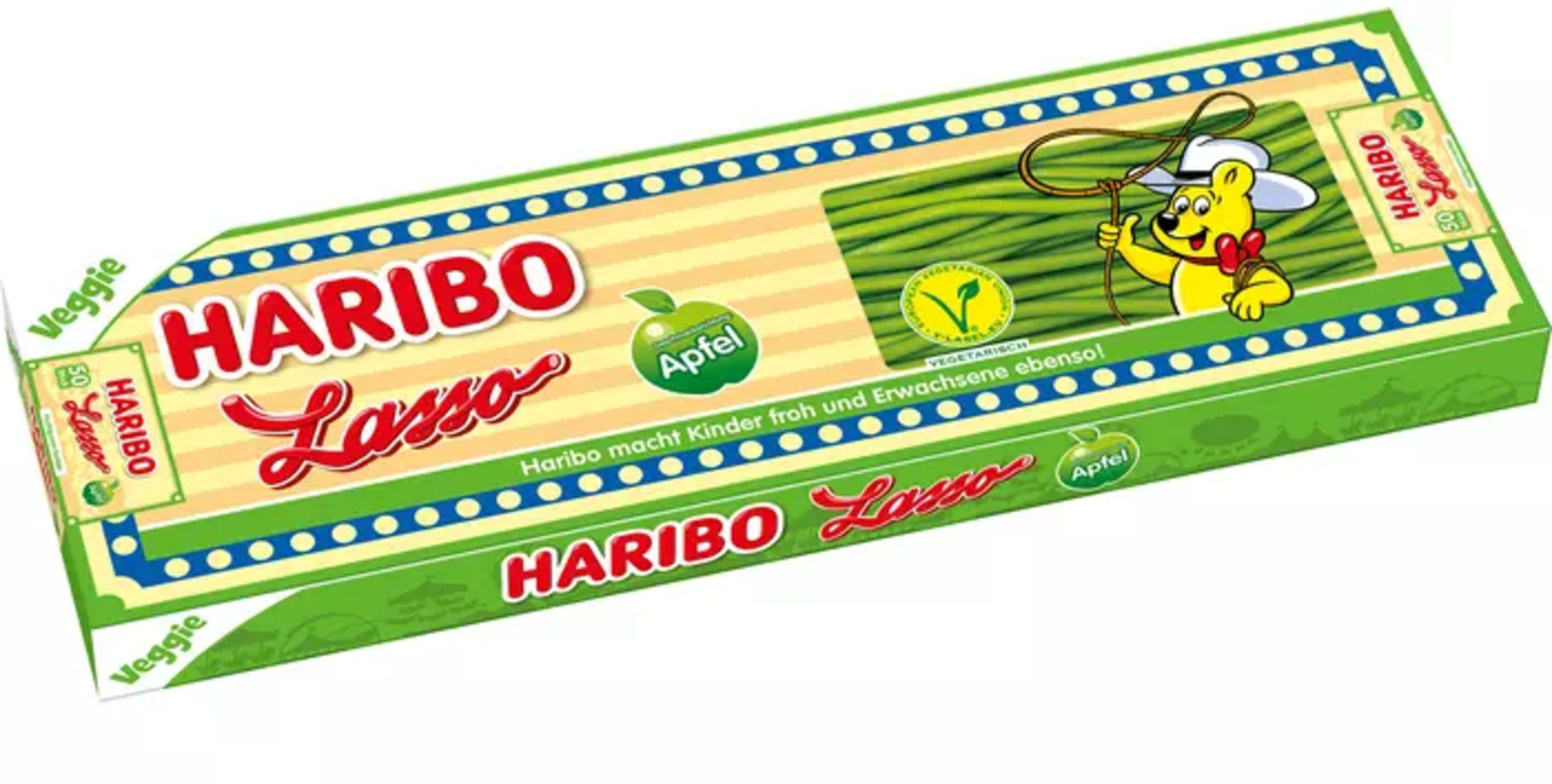 Haribo Lasso Pomme Veggie, 50 pièces - Boutique en ligne Piccantino