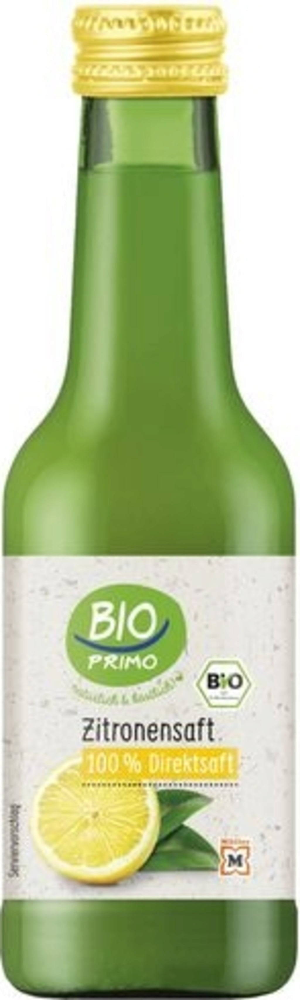 BIO PRIMO Jus de Citron Bio, 200 ml Boutique en ligne Piccantino France