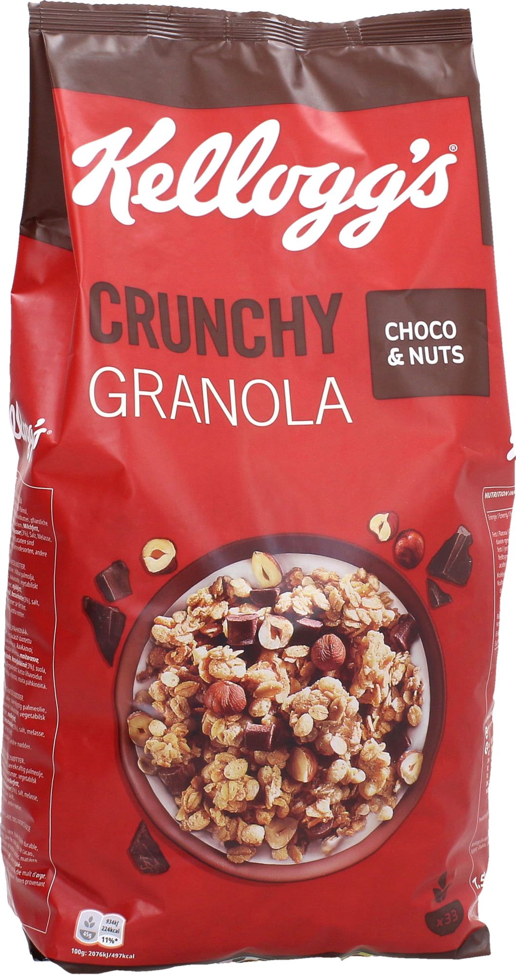 Kelloggs Crunchy Muesli Choco & Nuts, 1,50 Kilogramm - Piccantino