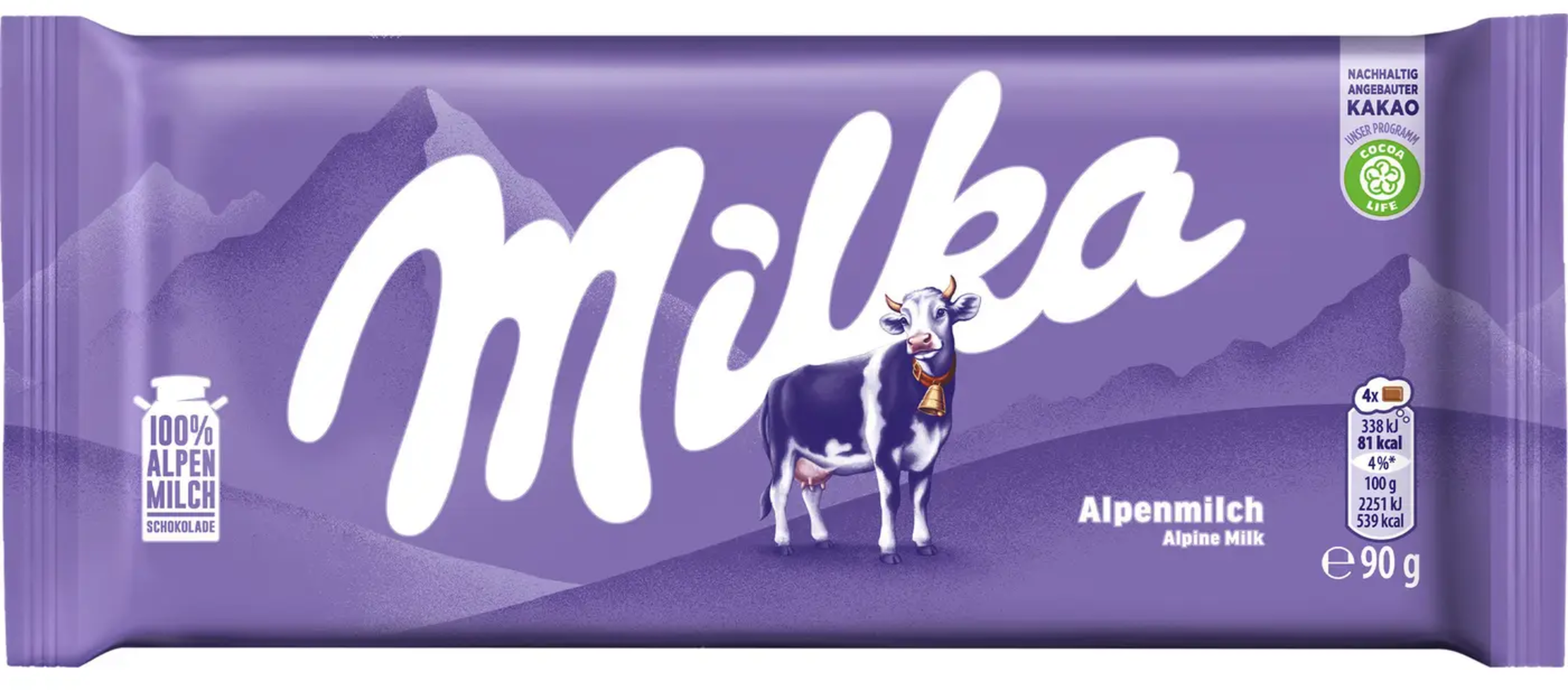 thumbnail image 2 of 2 X 100g Milka Alpenmilch Chocolate Bars – NEW, Imported From Germany 2 of 5