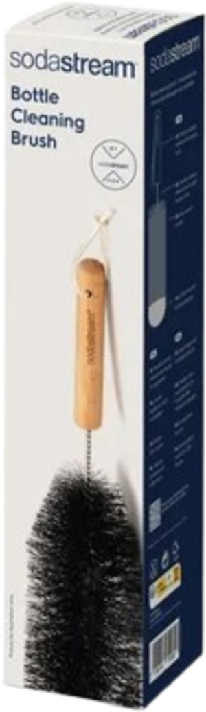 Goupillon Long 32 Cm Pour Bouteilles Sodastream - Brosse Avec éponge Et Poils - Compatible Verre Et Plastique
