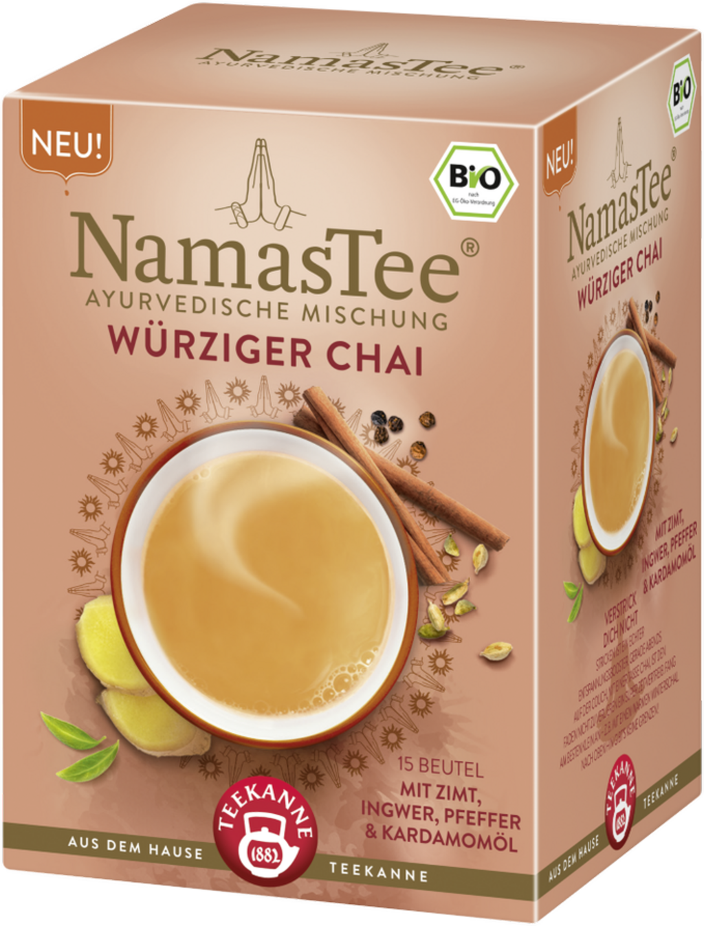 TEEKANNE Bio NamasTee Würziger Chai, 30 g - Piccantino Onlineshop ...