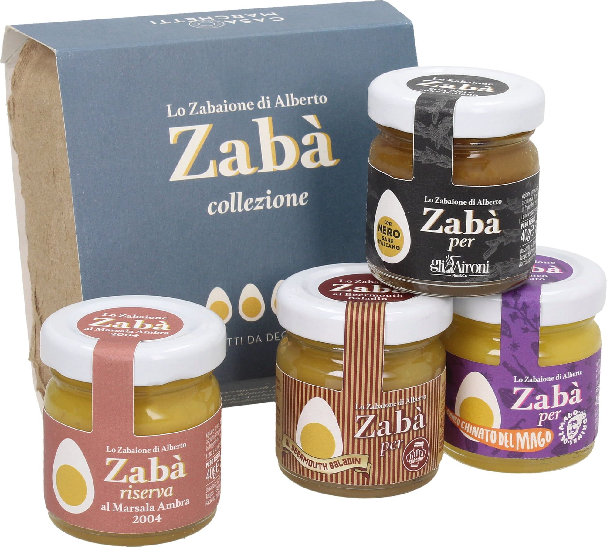 Zabaione Cream, Set of 4 in Egg Cups 4 x 40g